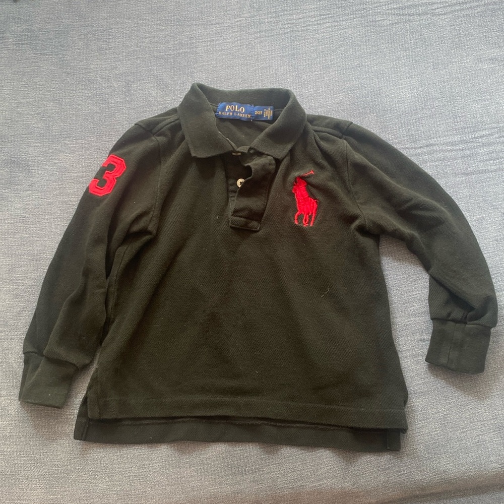 Red and Black Polo Shirt